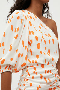 VESTIDO CORTO ASIMETRICO