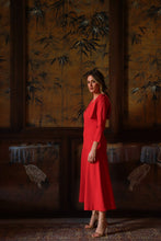 Cargar imagen en el visor de la galería, VESTIDO KENTA ROJO
