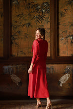 Cargar imagen en el visor de la galería, VESTIDO KENTA ROJO
