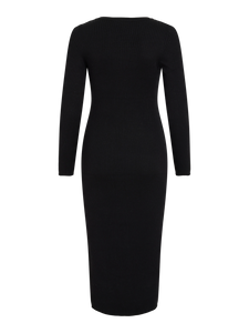 VESTIDO  DE PUNTO NEGRO VINELLI