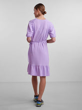 Cargar imagen en el visor de la galería, VESTIDO LAVANDA PCHOLLIS
