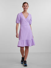 Cargar imagen en el visor de la galería, VESTIDO LAVANDA PCHOLLIS
